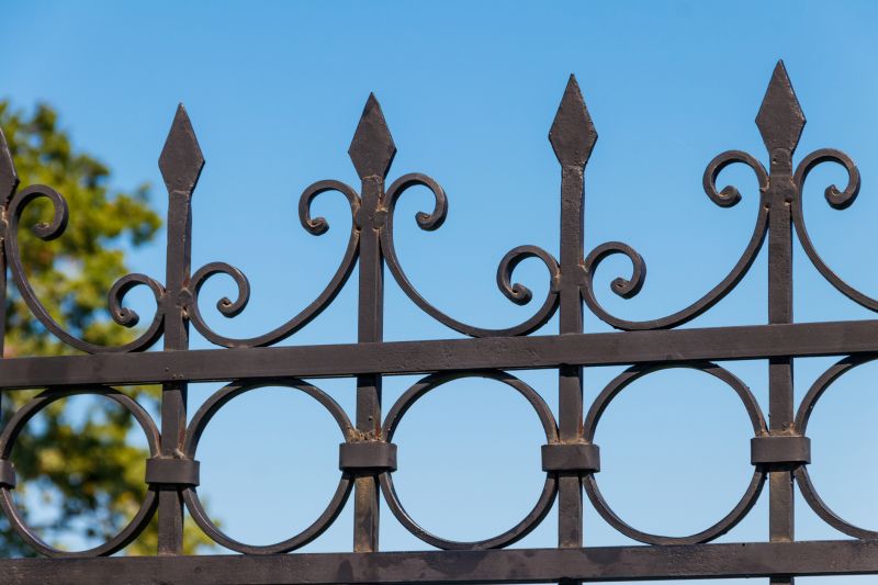 Wrought Iron Fence Installation detail